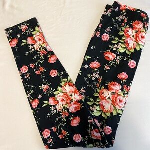Unbranded Floral Black Leggings